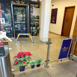 Professionally installed elevator graphics